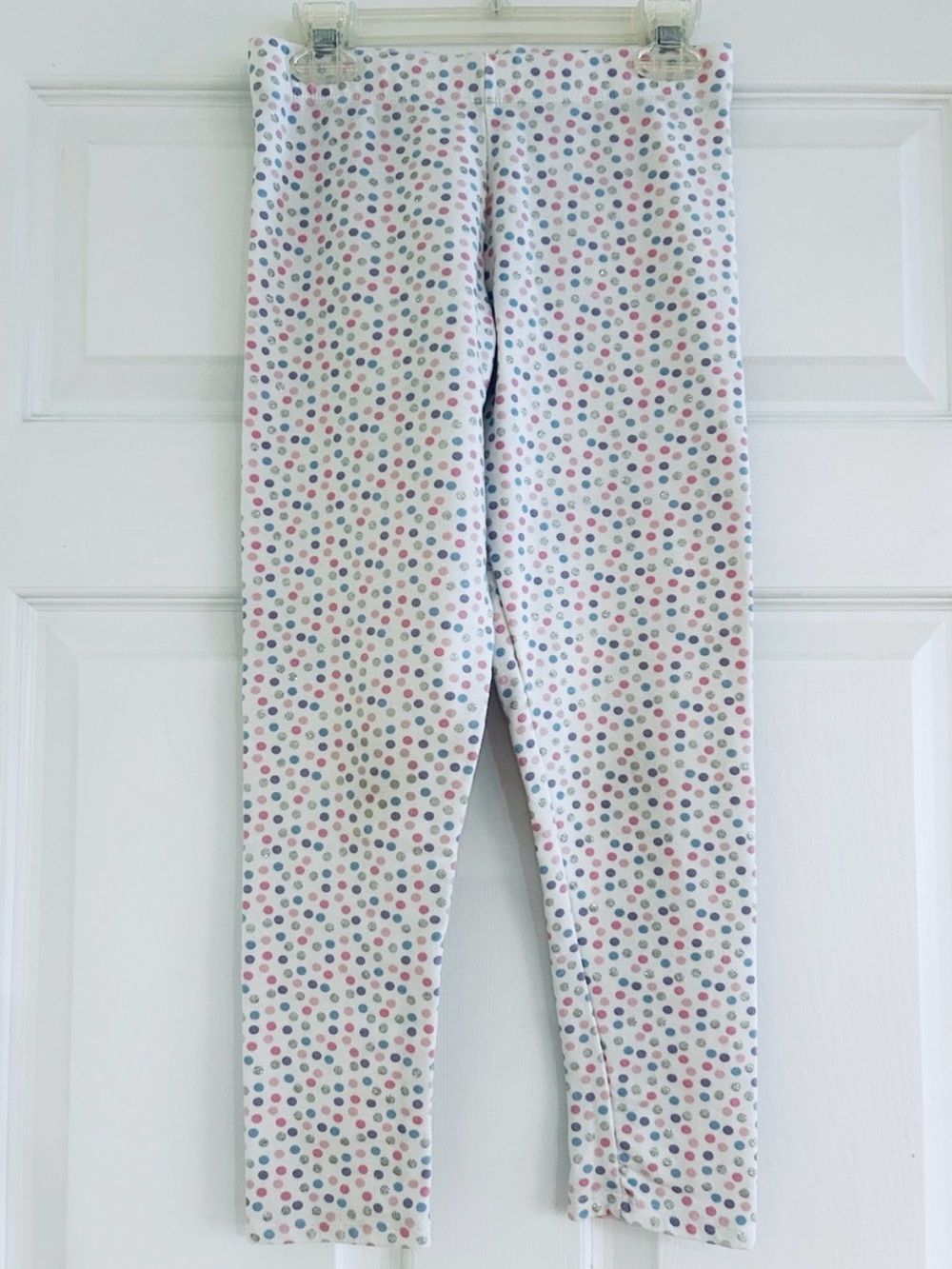 Cynthia Rowley White Polka Dot Kids Leggings